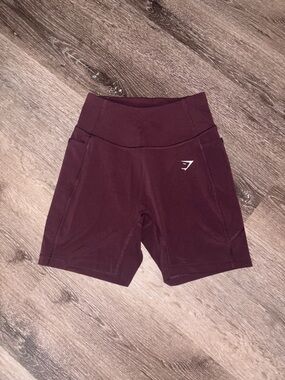 Gymshark Women's Shorts in Burgundy
